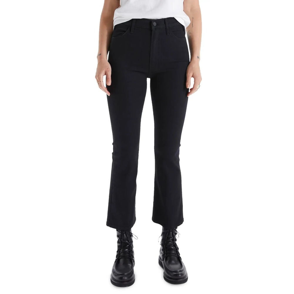 NWT Mother The Hustler Ankle Bootcut Jeans Not Guilty Black High Rise 25 29 $218